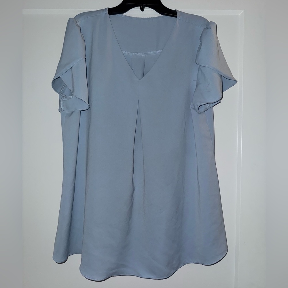 Elegant Blue Women's Blouse